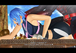 1boy 1girls 3d aqua_(kingdom_hearts) bent_over blue_hair chobixpho clothed_sex disney doggy_style english_text faceless_male from_behind from_behind_position fucked_from_behind kingdom_hearts kingdom_hearts_birth_by_sleep kingdom_hearts_iii mouth_open sex_from_behind square_enix taken_from_behind thrusting thrusting_into_pussy unversed vanitas