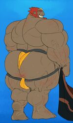 1boy 1male ass back back_muscle back_muscles backside bara biceps big_ass big_butt bulge ganondorf ganondorf_(wind_waker) gerudo hair hairy hairy_arms hairy_ass hairy_butt hairy_legs huge_ass huge_butt jockstrap male male_only muscle muscles muscular muscular_arms muscular_back muscular_calves muscular_legs muscular_male muscular_thighs nintendo paprikaboy solo solo_male the_legend_of_zelda the_wind_waker triceps underwear wind_waker