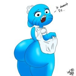 1:1 absurd_res anthro cartoon_network domestic_cat felid feline felis gumball_watterson hi_res imobi male mammal solo the_amazing_world_of_gumball