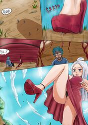 biting_lip blood_stain crushing death dubious-lamb fairy_tail giantess high_heels mirajane_strauss