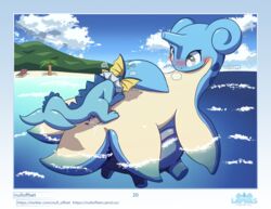 absurd_res anus beach blue_body blush bodily_fluids breath creampie creampied_feral cum cum_in_pussy cum_inside duo eeveelution female female_penetrated feral feral_creampied feral_on_feral feral_penetrated feral_penetrating feral_penetrating_feral feral_pokemon floating from_behind_position genital_fluids genitals hi_res interspecies lapras lapras_paradise larger_female larger_penetrated lying male male_penetrating male_penetrating_female nintendo nulloffset on_back page_20 panting partially_submerged penetration penis perching_position pokémon_(species) pokemon pussy sea seaside sex shell size_difference smaller_male smile straight tapering_penis vaginal_penetration vaporeon video_games water