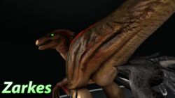 2girls angry argonian ass ass_grab bethesda_softworks claws dinosaur duo feathers female/female female_feral female_only feral feral_on_feral green_eyes horn licking_pussy looking_back open_mouth raptor scalie sfm sharp_claws sharp_teeth skyrim tail teeth the_elder_scrolls vagina yuri zarkes