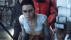 1girls 3d areola areolae athletic athletic_female breasts busty faceless faceless_male female female_focus from_behind from_behind_position hourglass_figure internal_atake kylo_ren male multiple_boys nude nude_female partially_clothed rey sex small_breasts star_wars stormtrooper wide_hips