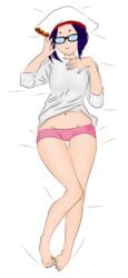 blue_hair dakimakura dakimakura_design glasses record_of_ragnarok reginleif_(shuumatsu_no_valkyrie) reginleif_(snv) short_hair shuumatsu_no_valkyrie tagme valkyrie