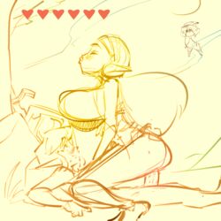 breath_of_the_wild hetero laz_(madefromlazers) link link_(breath_of_the_wild) princess_zelda sex sketch the_legend_of_zelda zelda_(breath_of_the_wild)