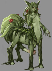 1futa animal_genitalia animal_genitalia_on_humanoid animal_penis breasts centaur elemental_creature equid equid_taur equine_penis flora_fauna flower futanari genitals green_body gynomorph hooves horsecock_on_humanoid intersex leaf leaf_hair lily_(portals_of_phereon) looking_at_viewer mammal mammal_taur medium_breasts navel nipples nude penis plant plant_hair portals_of_phereon pseudo_hair quadruped red_eyes rose_(flower) simple_background solo solo_futa standing syvaron taur