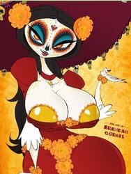 1girls big_breasts breasts brendancorris dia_de_los_muertos female la_muerte the_book_of_life