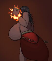 breasts dark_iron_dwarf dwarf dwarf_female female fire hyper hyper_breasts massive_breasts shaman twotudz warcraft world_of_warcraft