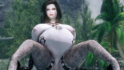 2020 3d animated bethesda_softworks big_belly breasts clitoris glasses gloves huge_areolae huge_belly huge_breasts huge_nipples hyper_belly mp4 no_sound pregnancy pregnant pussy ready_to_pop skyrim stiletto_heels stockings tagme the_elder_scrolls video