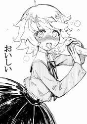 2boys big_penis blush censor_bar crossdressing cum cum_in_mouth danganronpa femboy fujisaki_chihiro gay heavy_blush heavy_breathing japanese_text looking_at_viewer penis smooth_skin source_request teri_terio text veiny_penis yaoi