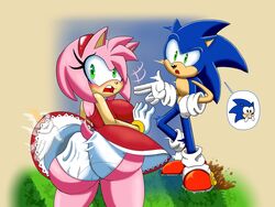 amy rose from sega by roga14