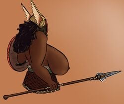 brown_hair dark-skinned_female dark_skin female for_honor large_breasts twotudz valkyrie valkyrie_(for_honor) warrior