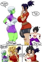 3futas alien_girl angry ass balls big_ass big_balls big_breasts big_bulge big_penis black_eyes black_hair bodysuit_bulge boots breasts bulge caulifla cheelai diabolussex dragon_ball dragon_ball_super female futanari green_skin heavy_balls huge_breasts huge_bulge humanoid kale large_balls large_breasts light-skinned_futanari light_skin long_hair pants_bulge penis_size_difference saiyan short_hair shorts_bulge small_ass small_bulge smaller_futanari spiky_hair stare storyman super_saiyan white_hair