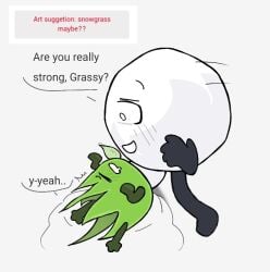 battle_for_dream_island battle_for_dream_island_again bfb bfdi bfdia grassy_(bfdi) object_shows penetration precum snowball_(bfdi) tentacle_penis the_power_of_two tpot