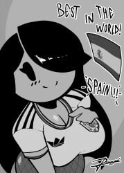 /// 1girls 2026 :> adidas artist_request beautiful beautiful_girl big_boobs big_breasts black_eyes black_hair blush blush_lines blushing busty busty_female c: cartoony child_bearing_hips cleavage curvy curvy_body curvy_female curvy_figure cute cute_expression cute_face female female_focus female_only fifa fishnets flushed_cheeks flushed_face football football_uniform grey_body grey_skin long_hair looking_at_viewer milf mob_face monochrome movail2 movailarts original original_character pov pov_eye_contact shiny shiny_hair shiny_skin simple_background smile smiling smiling_at_viewer soccer soccer_uniform solo solo_female solo_focus spain spanish_flag sports_uniform suggestive tagme tagme_(artist) text thick_thighs toony watermark world_cup