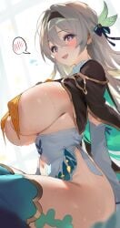 1girls 2026 big_breasts blush firefly_(honkai:_star_rail) honkai:_star_rail honkai_(series) huge_breasts killerarmor27 no_bra no_panties solo solo_female tagme