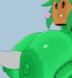 animated big_breasts blaster_master breast_play breasts elemental_creature elemental_humanoid female flora_fauna for_a_head genitals grey_body huge_breasts human_on_plantie humanoid kanna_(blaster_master) male mdthetest nipples object_head paizuri penis plant plant_humanoid plantie sex tagme video