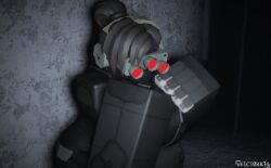 1girl bodysuit female_only roblox robloxian tactical_gear tagme unzipping unzipping_bodysuit v1ctorr34