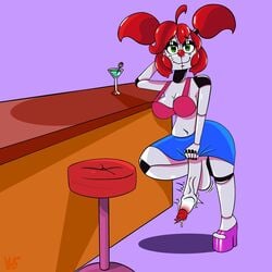 2d alternate_universe animatronic artist_request baby_(fnafsl) balls bar big_breasts breasts circus_baby circus_baby_(fnaf) five_nights_at_freddy's five_nights_at_freddy's:_sister_location fnaf futa_only futanari green_eyes heart_eyes horsecock large_penis prostitute prostitute_futanari red_hair scottgames sister_location smile so87baby summer_of_87_baby thick_thighs twintails white_skin