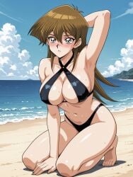 ai_generated alexis_rhodes asuka_tenjoin beach bikini bocas_top female female_focus female_only tenjouin_asuka yu-gi-oh! yu-gi-oh!_duel_monsters_gx yu-gi-oh!_gx