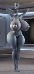 ai_generated alien_girl big_breasts huge_breasts kaminoan large_breasts star_wars
