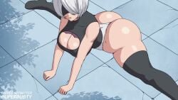1boy 1girls 2d animated anus ass ass_jiggle blindfold breasts bubble_butt busty chloeangelva cleavage cleavage_cutout creampie cum cum_in_pussy cum_inside english english_voice_acting female light-skinned_female light-skinned_male light_skin longer_than_2_minutes male moaning nier:_automata pussy reverse_cowgirl_position sex sound splits squishsuccubus superbusty tagme thighhighs thighs vagina vaginal vaginal_penetration vaginal_sex video voice_acted white_hair yorha_2b