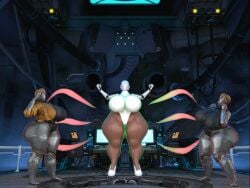bbw big_ass big_breasts breasts bubble_butt cleavage female haydee huge_ass huge_breasts hyper_ass overweight qzk_forte size_theft the_twins_(atomic_heart) thick_thighs wide_hips