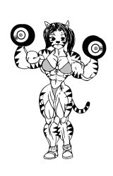 abs e19700 female hair muscular muscular_arms muscular_female muscular_legs muscular_thighs tail weights