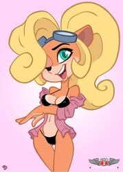 bikini blonde_hair blue_eyes coco_bandicoot crash_(series) female phillipthe2 roger_bacon solo