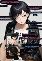 above_view age_difference ai_assisted anal anal_sex anime_style black_hair black_lives_matter blacked blue_eyes bully bullying cheating cheating_mother cheating_wife coffee coffee_cup corset cuckold cuckold_pov cum dark-skinned_male english_text face_down_ass_up female femsub human interracial kinky large_breasts latex latex_clothing latex_legwear leather leather_clothing leather_jacket light-skinned_female looking_at_viewer looking_pleasured milf mom_with_bully mommy mommy_kink mother mother_and_son motherly_cuckold motion_blur motion_lines nordenfuta penis phone phone_screen pleasure_face pov queen_of_spades queen_of_spades_symbol raceplay ripped_clothing rolling_eyes samsung sex sexy shirt short_hair sitting snapchat son speaking speech_bubble submissive_female supporting sweat sweatdrop sweating tattoo teasing teasing_cuck teasing_cuck_with_phone text tounge_out underboob
