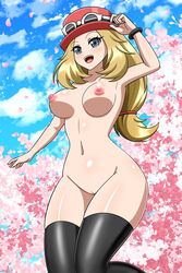 1girls big_breasts female_only long_hair nintendo pokemon pokemon_xy serena_(pokemon) serena_(pokemon_games) tagme yensh