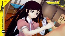 1boy 1girls 3d animated background_music cum danganronpa danganronpa_2:_goodbye_despair gameplay_mechanics hand_on_head handjob music nurse nurse_uniform omegavalwin precum purple_eyes purple_hair rough_sex sex sound straight straight_hair tagme tsumiki_mikan valwin video voice_acted