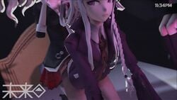 1boy 1girls 2futas 3d ahe_gao ahegao amateurthrowaway ambiguous_penetration animated bed blonde_hair camera_view clothed corruption danganronpa fucked_silly futa_on_female futanari junko_enoshima kirigiri_kyouko mind_break mp4 mukuro_ikusaba purple_hair recording smooth_skin sound source_filmmaker tape tie time_lapse twintails video