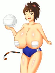 1girls animated breast_expansion breasts female female_only huge_breasts kyropim solo solo_female