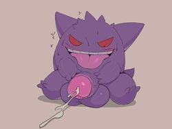 1boy balls cum erection gengar ghost katabreak male male_only nintendo penis pokemon solo