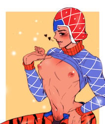 guido_mista jojo's_bizarre_adventure male_nipples nipples sando solo_male vento_aureo