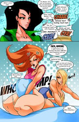 1boy 3girls adrena_lynn areola areolae athletic athletic_female big_breasts big_butt black_hair blonde_hair breasts bust busty canon_couple cleavage clothed clothed_female colored comic comic_page curvaceous curvy curvy_figure dialogue disney disney_channel english english_text female fit fit_female henrik-drake hhammerh hips hourglass_figure huge_breasts kim_possible kimberly_ann_possible large_ass large_breasts light-skinned_female light_skin lips lipstick long_hair lower_body male male/female mature mature_female mature_woman multiple_girls nipples orange_hair panels ron_stoppable rsahnp shego short_hair speech_bubble straight text thick thick_hips thick_legs thick_thighs thief toned toned_female upper_body voluptuous wide_hips