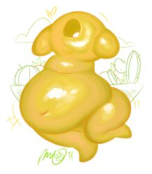 ass bbw belly big_belly cactus chubby chubby_female fat female female_focus female_only gold heart hips humanoid large_ass large_butt mintrimo nintendo overweight pikmin plasm_wraith ssbbw stomach thick_thighs thighs wide_hips