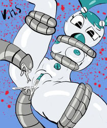 artist_sundayhunt cum_in_pussy female humanoid jenny_wakeman machine my_life_as_a_teenage_robot nickelodeon pussy robot robot_humanoid robotic_tentacles smooth_skin solo tentacle xj-9