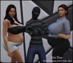 3d big_breasts breasts burglar carl_kane(sim_doe) female klara_callaghan(sim_doe) kristina_britton(sim_doe) mature mature_female milf no_sex original_characters pregnancy pregnant pregnant_belly pregnant_female revealing_clothes revealing_outfit sexy sexy_body sexy_pose sim_doe sims sims4 sims_4 the_sims