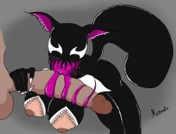 animal_ears black_body disembodied_penis female hand_on_penis licking_penis long_tongue male male/female marvel marvel_rivals menouto oral squirrel_girl_(marvel) squirrel_girl_(marvel_rivals) squirrel_girl_(symbiote_squirrel) symbiote tagme tail teeth tounge_out