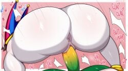 1boy 1girls anus anus_peek ass ass_clap ass_clapping ass_focus big_ass big_butt clapping_cheeks clown clown_girl female from_behind gummigoo_(the_amazing_digital_circus) hetero huge_ass huge_butt large_ass male multicolored_body multicolored_penis npczoey penis plap plap_(sound) pomni pomni_(the_amazing_digital_circus) riding riding_penis rough_sex sex straight straight_sex the_amazing_digital_circus twerk twerking wild_sex