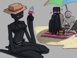 blush bra enderwoman hat kaiser_oof9 minecraft tagme