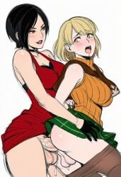 2futas ada_wong anal dress_lift forced forced_anal futa_on_futa futanari no_panties pants_down raped_by_futa resident_evil resident_evil_4 video_game_character video_game_franchise