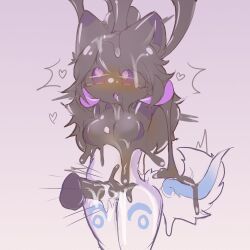 1:1 2023 anthro ass balls biped black_body blue_markings bodily_fluids breasts character_request chinese_description colored cum cum_drip cum_in_vagina cum_inside cum_on_penis disembodied_penis dripping duo erection featureless_breasts female genital_fluids genitals ginyertac goo_drip goo_transformation heart_eyes heart_pupils heart_symbol looking_pleasured male markings motion_lines nude open_mouth penetration penile penile_penetration penis penis_in_vagina purple_insides purple_markings purple_mouth purple_sclera purple_tongue pussy sex simple_background solo_focus standing tail three-quarter_view tongue transformation unusual_anatomy unusual_internal_anatomy unusual_tail vaginal_penetration white_body