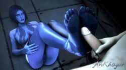 1boy 1boy1girl 1girls 3d animated ankhajiit anus artificial_intelligence ass asshole barefoot blue_eyes blue_hair blue_skin butt_grab cortana cortana_v2 faceless_male feet feet_together female female_focus foot_fetish footjob halo halo_(series) halo_4 john-117 male master_chief naked nude nude_female outercourse penis purple_pussy pussy sci-fi science_fiction sfm soles sound straight toes video watermark