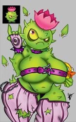 1girls anthro anthrofied ass breasts breasts female flora_fauna homing_thistle_(pvz) plant plant_girl plant_humanoid plantie plants_vs._zombies plants_vs_zombies popcap_games pussy yukirita