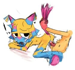bomi0906b dandy's_world dickgirl duo feline female futanari intersex penis penis_in_pussy scraps_(dandy's_world) yatta_(dandy's_world)