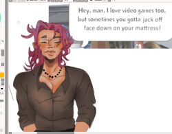 ben_hwa_(date_everything) date_everything funny nonbinary see-through_clothing tagme text text_box