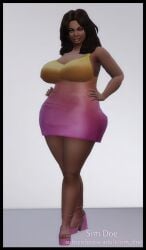 3d bbw big_breasts big_breasts big_breasts chubby chubby_female high_heels mexican mexican_female no_sex original_characters sexy sexy_body sexy_pose sim_doe sims sims4 sims_4 sofia_alvarez(sim_doe) the_sims the_sims_4 thick_thighs